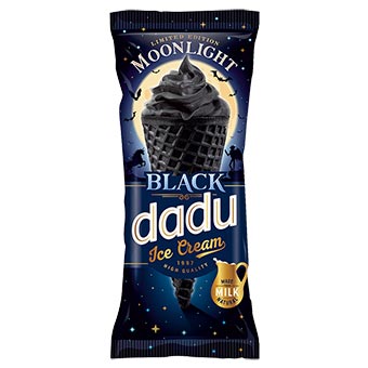 Dadu Black Ice Cream Waffle Cone 150ml