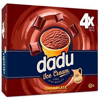 Dadu Chocolate Ice Cream 4-Packs